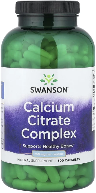 Swanson 칼슘시트레이트 복합체 250mg 캡슐 300정, Swanson칼슘시트레이트복합체250mg캡슐300정, 1개 - 쿠팡