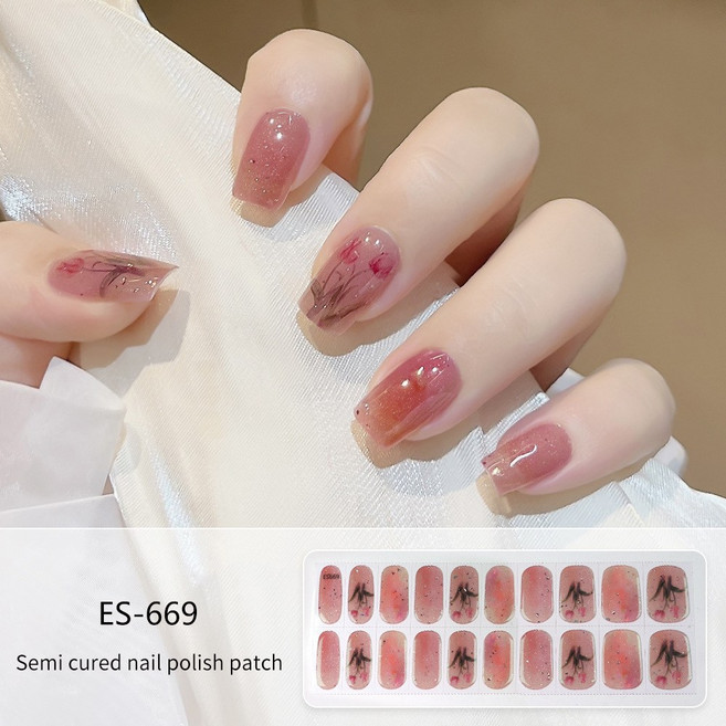 Sevalo 솔라젤 네일스트립 반경화젤네일, 20개, ES-669