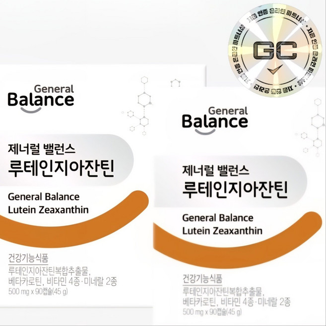 1+1[GCOOP]최신정품 지쿱 제너럴 밸런스 루테인지아잔틴 지쿱루테인, 180개