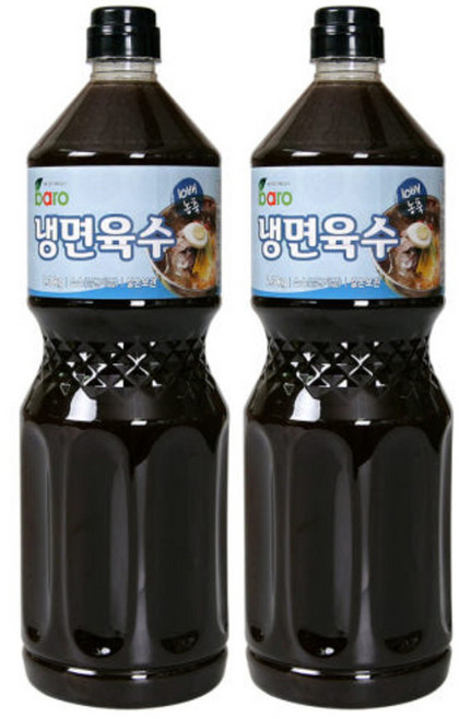 바로 10배희석 냉면육수 육수 소스 농축액, 2개, 2.3kg