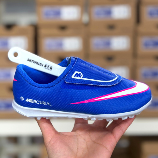 나이키 키즈 주니어 끈없는 풋살화 머큐리얼 베이퍼 16 클럽 TF 미니주걱 포함