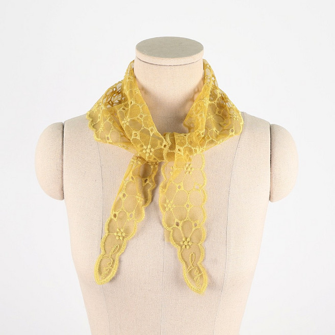 에스랑 오잎삼각 여성 봄 가을 간절기 레이스 스카프