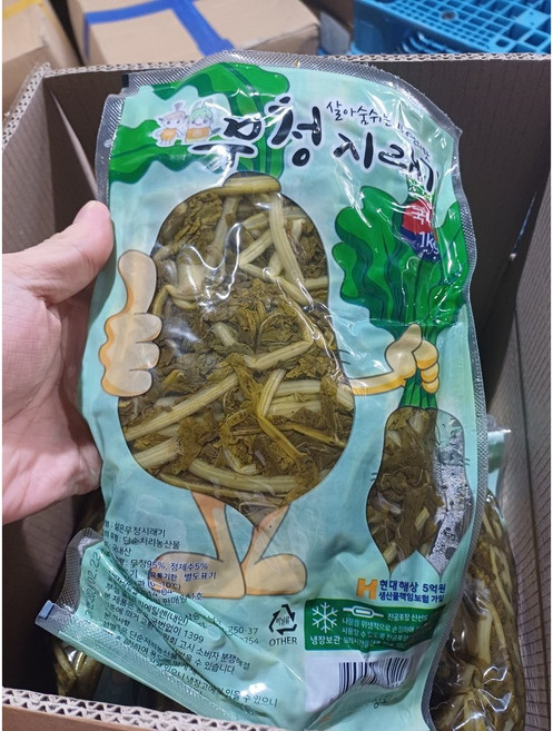 [대용량 추천] 특A급 삶은 시래기 구수한 일품 국산 무청 씨레기 배추 시레기 데침 씨래기, 10개, 1kg