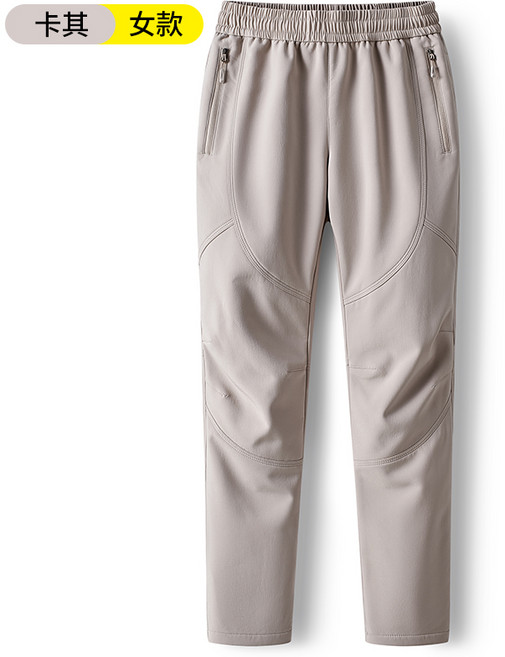 沖鋒褲 秋冬加絨加厚 戶外軟殼 防風防水 抓絨保暖褲