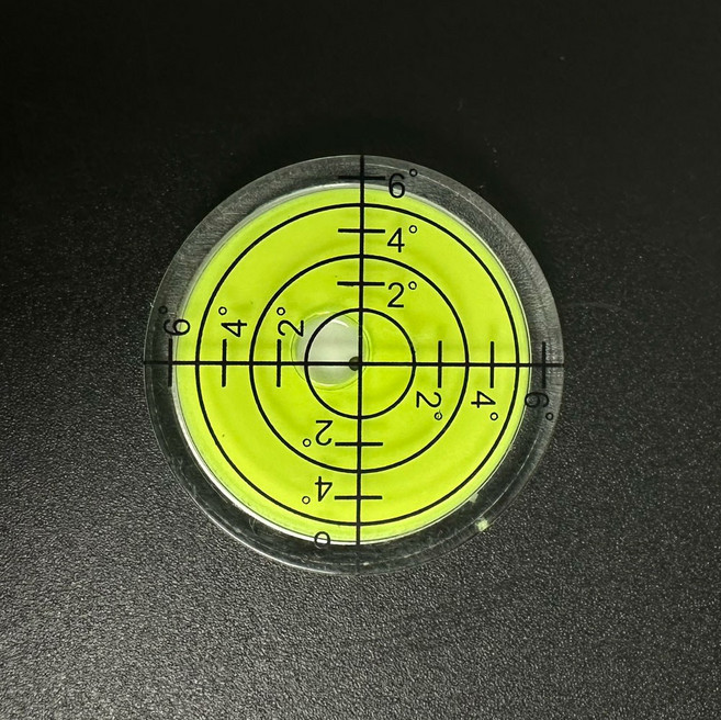 미니 원형 수평계 눈금 각도 수평 레벨기 버블 경사 측정 방울 수평기 레벨 휴대 물, 1개