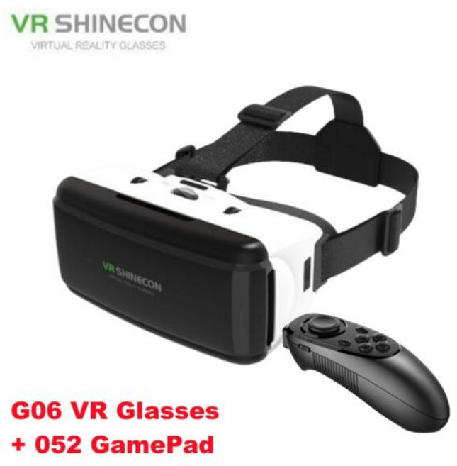 가상현실 VR안경 IMAX 3D 헬멧 게임 조이스틱 지원, 7)G06 VR-052 Gamepad
