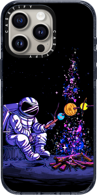 케이스티파이 CASETiFY 아이폰 15 프로 맥스 맥세이프 호환 임팩트 케이스 Moon Camping - 코튼 캔디, {Size} {Color} -  클래식 블루, 클래식 블루, 1