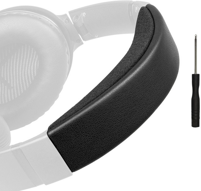 SOULWIT 교체용 헤드밴드 패드 키트 - 호환 모델 보스 QC35 & QuietComfort 35 II 헤드폰 - 간편 DIY 설치 1개, Black