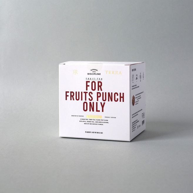 테라티 후르츠펀치 PLA 15티백 친환경티백 파우치 티박스 FRUITS PUNCH 테라 TERRA 테라에프앤비, 1개, 15개입, 60g
