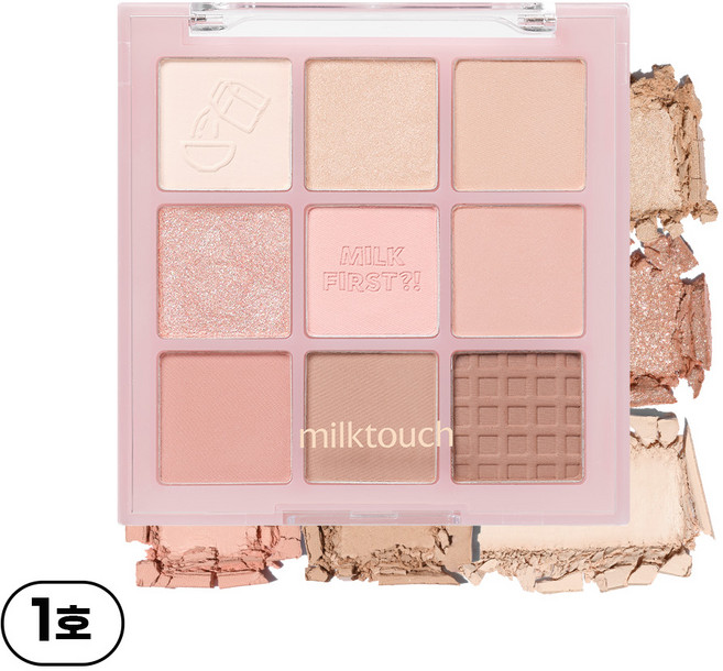 밀크터치 톤 온 섀도우 팔레트, 1개, 01 투데이 시리얼 볼