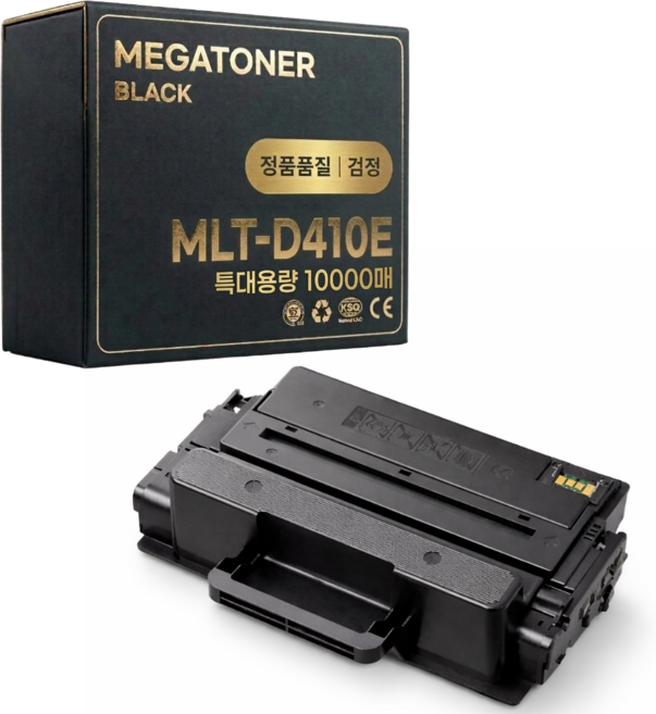 메가 토너 삼성 호환 재생 MLT-D410E SL-M3220ND SL-M3560FW, 1개, 검정 재생 토너