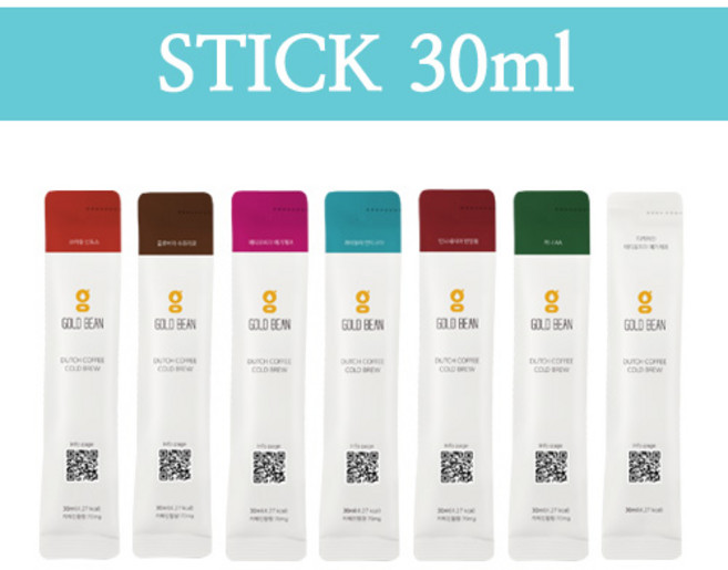 골드빈 스틱파우치(30ml) 15+15개 더치커피 브라질 산토스, 30개, 900ml, 1개, 30개입