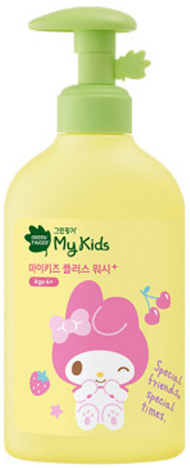 그린핑거 마이키즈 플러스 산리오 바디워시, 320ml, 1개