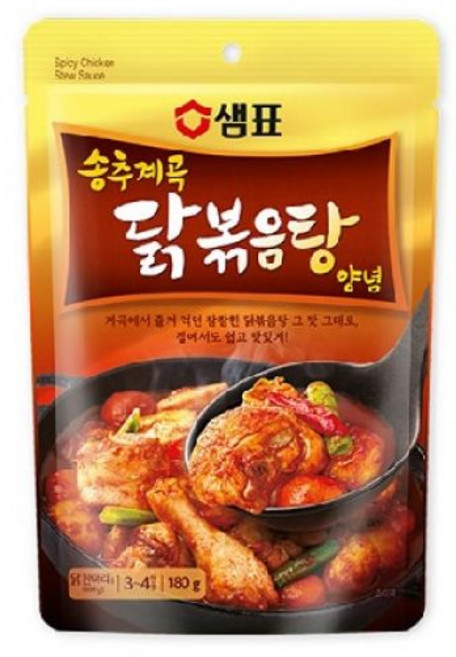 샘표 송추계곡 닭볶음탕 양념 180g 총4, 4개