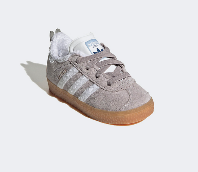 아디다스 키즈용 라이트그레이 스웨이드 주토피아 캐쥬얼 운동화