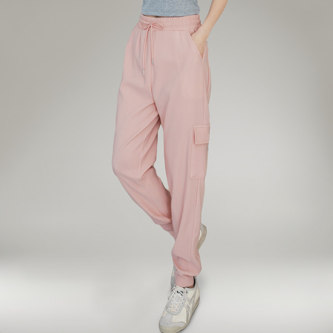 지나홈 여성 트레이닝 카고 바지 밴딩 조거 팬츠