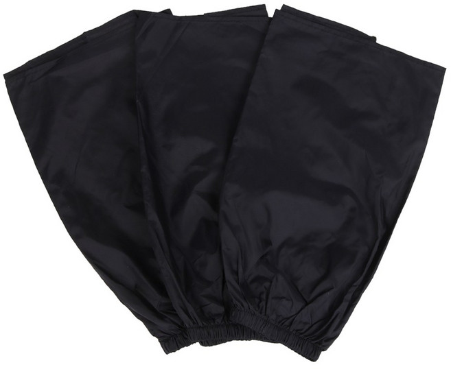 젤로조아 작업용 방수 발토시 3쌍 치마 각반 등산용 신발 장화 다리 보호, 블랙, 1개