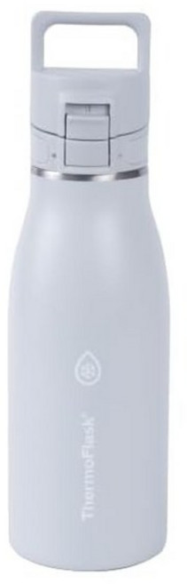 타케야 공식 스텐 보틀 500ml 보온보냉 진공단열물병 THERMO FLASK 트래블 직음 원터치 개폐식 이동식 손잡이 락 파우더코팅 써모플라스크 TAKEYA 아이스그레이