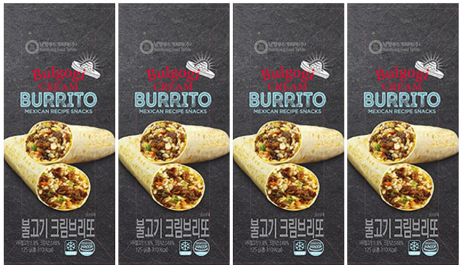 남향푸드 또띠아 브리또 불고기 크림 125g x 4개