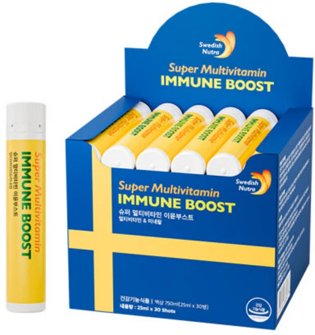 스웨디시뉴트라 슈퍼 멀티비타민 이뮨부스트 + 쇼핑백, 1박스, 30회분 - 쿠팡
