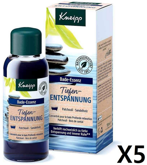 Kniepp 에센스 딥 릴렉션 Bath 오일 100ml X5개