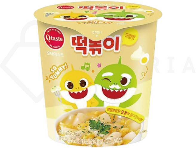농심태경 핑크퐁 아기상어 떡볶이 / 크림맛 111g 6개