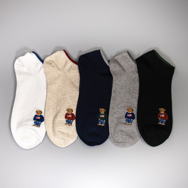 키키야 남자 인싸곰 발목 캐릭터 면 양말 5color