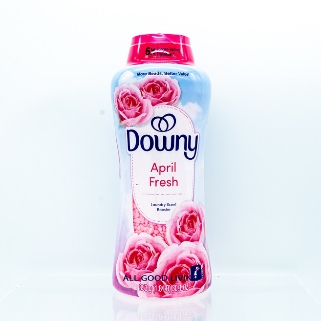 다우니 향기부스터 에이프릴 프레쉬 853g 12주 향기지속 일반/드럼 세탁기 겸용 섬유향수, 1개