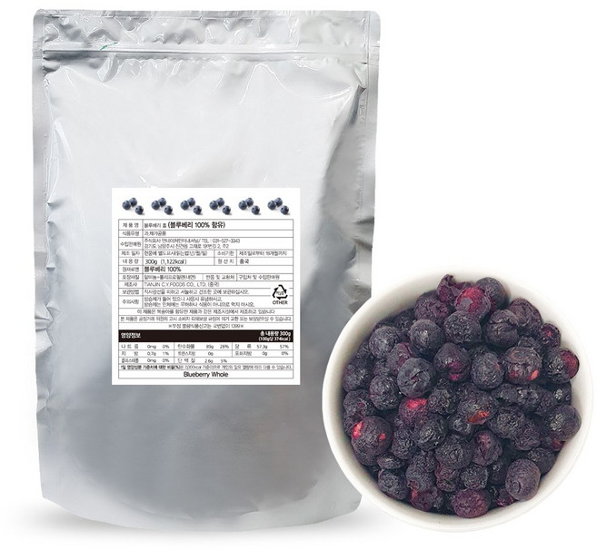 앤네이처 순수 자연 동결 건조 블루베리홀 리얼칩, 2개