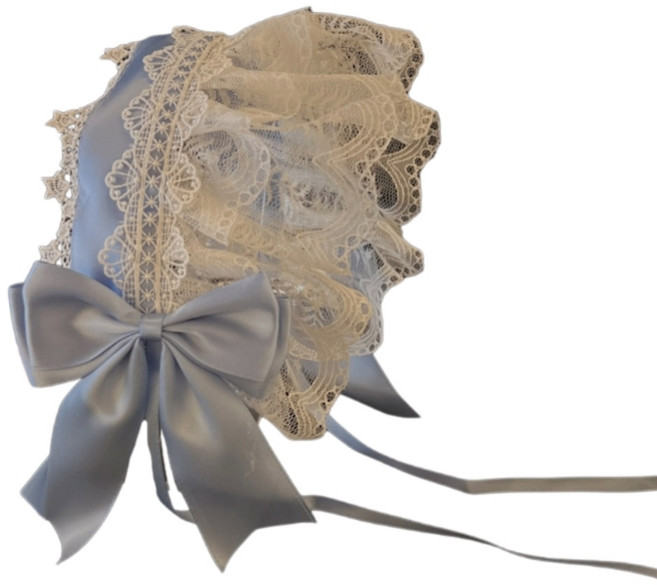 사이즈 조절 가능한 러플 레이스와 리본 장식이 있는 로리타 헤어밴드 액세서리