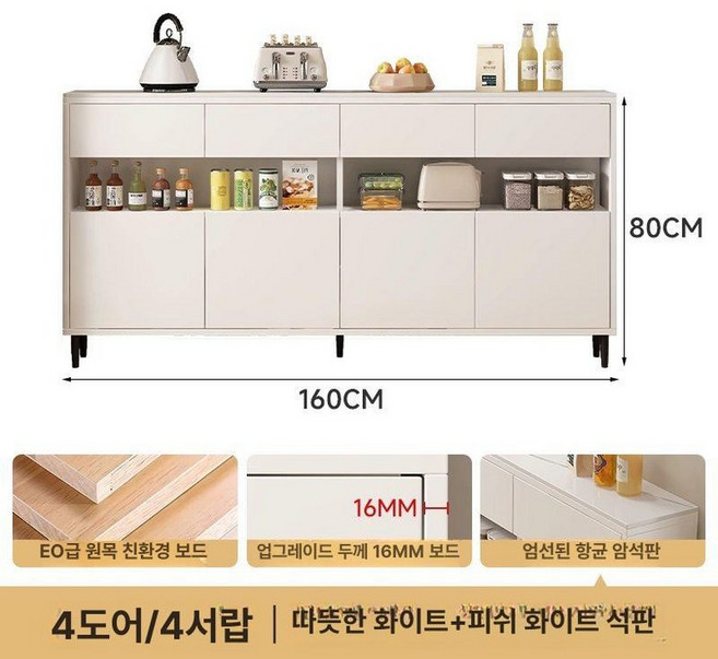 슬림 수납장 폭좁은 슬라이딩 틈새장 거실, 길이 160x깊이 24cm 테이블