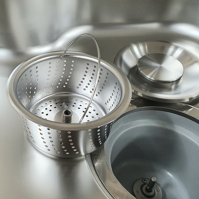 싱크대배수구 크린올스텐걸름망 음식물탈수기용 단품 국산, 1개, 10번 신성키시스전용W스텐덮개,단품