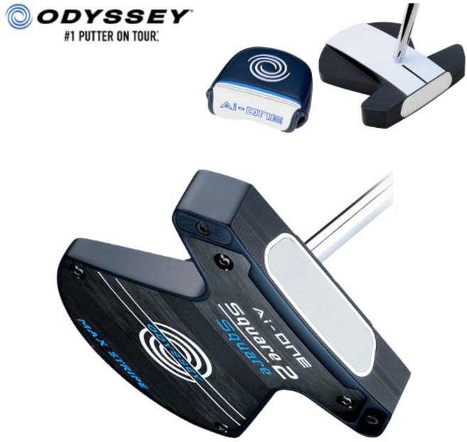 오딧세이정품 Ai-ONE MAX STRIPE 퍼터, 스퀘어2스퀘어 제로토크 33인치 [83.82cm]