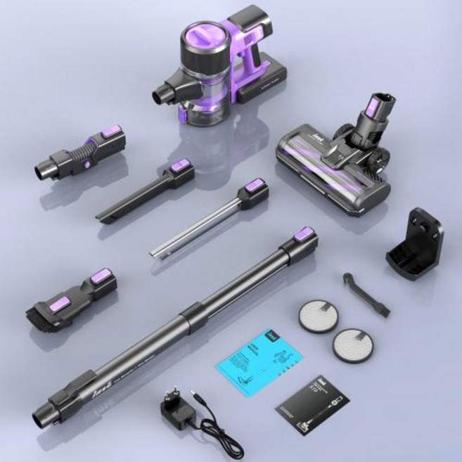 미니청소기 INSE S10 무선 진공 30KPa 접이식 스틱 50 분 런타임 탈착식 배터리 가정용 청소