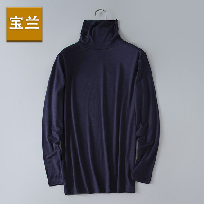 남성 얇은 레이어드 이너 목티 티셔츠 터틀넥 사계절