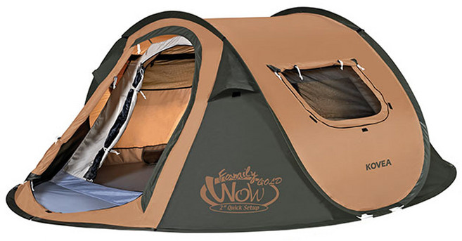 코베아 원터치 3인용 팝업 텐트 와우 패밀리 골드, 상세이미지참조