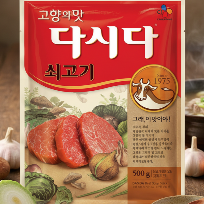맛을 우려내는 소고기 다시다, 1kg, 1개
