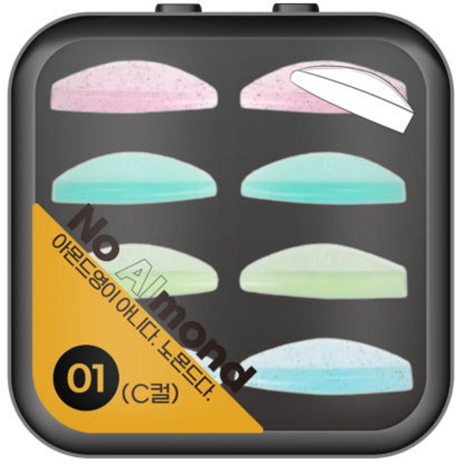 노몬드 속눈썹펌 롯드 u컬, 4개, 단일