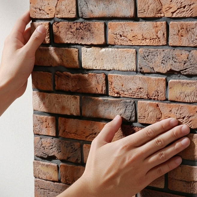 붙이는 벽지 벽 시트지 파벽돌 포인트지, 4개세트