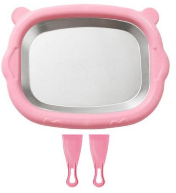 아이스크림 제조기 롤 메이커 다기능 요구르트 기계 2 스페이드 콜드 플레이트 소르베 젤라토 요거트용, 8) Pink C, 1개