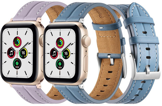 Cinzela 애플워치 가죽 스트랩 42mm 44mm 45mm49mm /38mm 40mm 41mm 호환 울트라 8 7 se 6 5 4 3 2 시리즈, 38/40/41mm, 1개