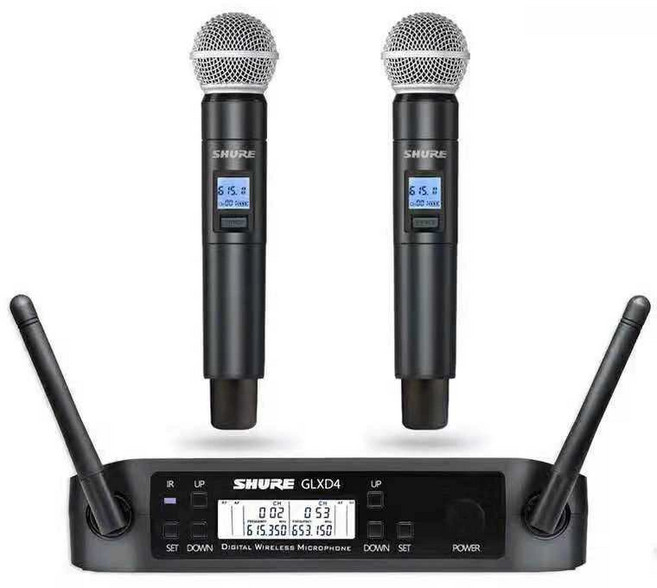 노래방 무선 마이크 행사용 디지탈컴 송수신기, Beta58A 플라스틱 상자