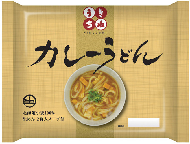 기네우치 카레우동 2인분, 466g, 1세트