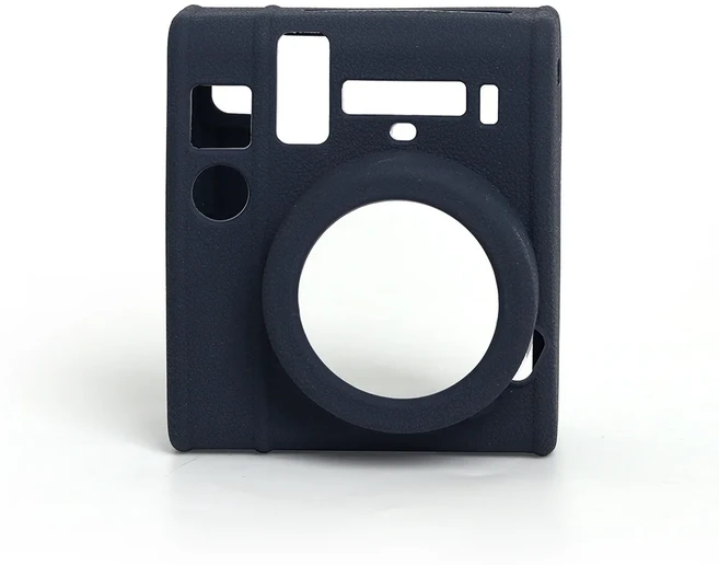 Fujifilm Instax Mini 40 인스턴트 필름 카메라용 실리콘/PU 가죽 카메라 케이스 크리스탈 클리어 백 커버(, 07 Blue