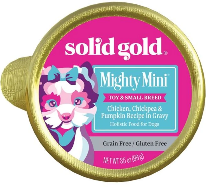 소형견 솔리드 골드 습식 개 사료 진짜 양으로 만든 마이티 미니 곡물 프리 민감 위장 가진 강아지 성인 시니어 소형 품종, Chicken, 12 Pack, 1개 - 쿠팡