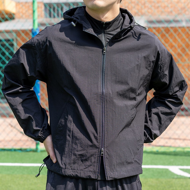 66inch 경량 등산 바람막이 축구 풋살 트레이닝 투웨이 윈드브레이커