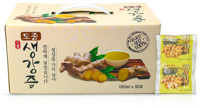 성덕농산 국내산 생강즙(토종) 1박스 30포(1포당 100ml), 1개, 100ml