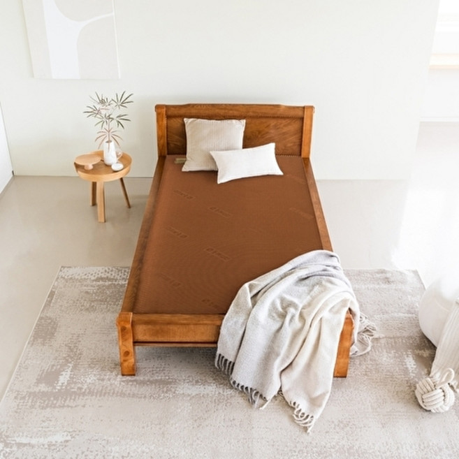 명품의료기 [전용패드 증정] DS 205S 서랍형 싱글 풍기인견 황토숯볼 흙침대, 브라운