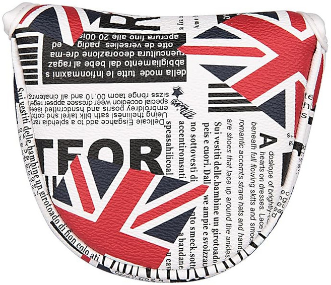 퍼터 커버 헤드 커버 오디세이 2볼에 대응 말렛용 마그넷 타입 미국 영국 (영국), 1개