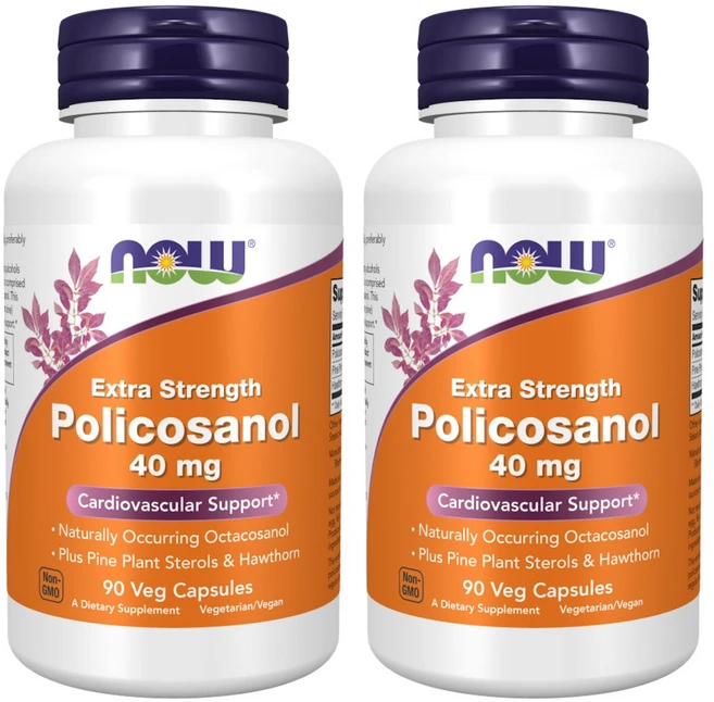 나우푸드 엑스트라 스트렝스 폴리코사놀 프롬 슈가 케인 40mg 베지 캡슐, 90정, 2개 - 쿠팡